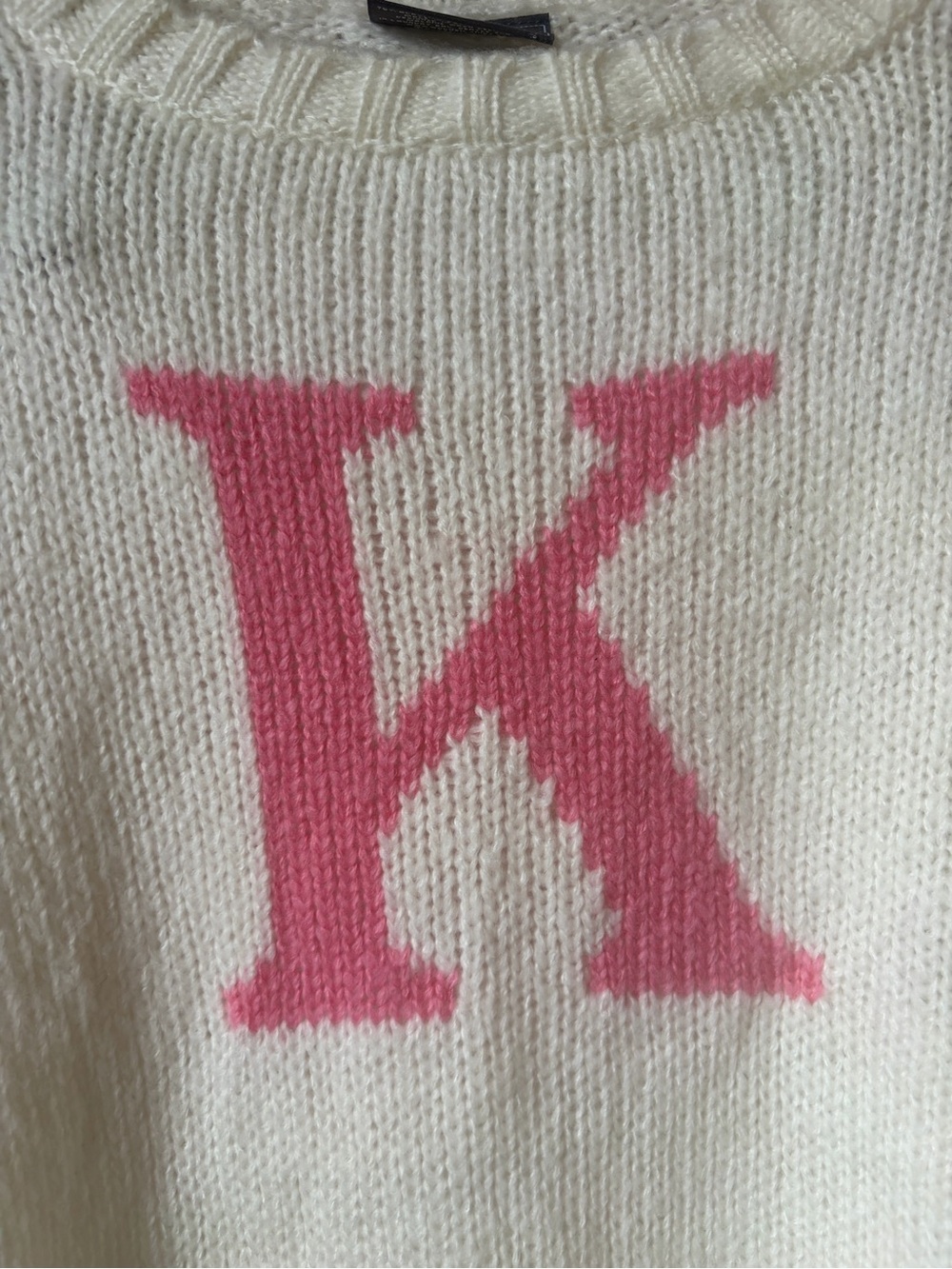 Wood Ships K Initial Crew Neck Sweater Small - Picture 6 of 8